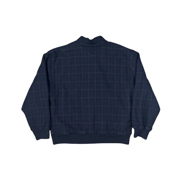 Ted Baker Navy Check Bomber Jacket - Picture 2 of 7